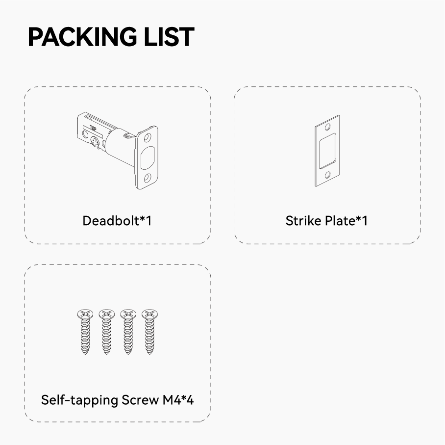 ANSI Dead Bolt, Suitable for YEEUU W1&C1D Smart Deadbolts | YEEUU LOCK