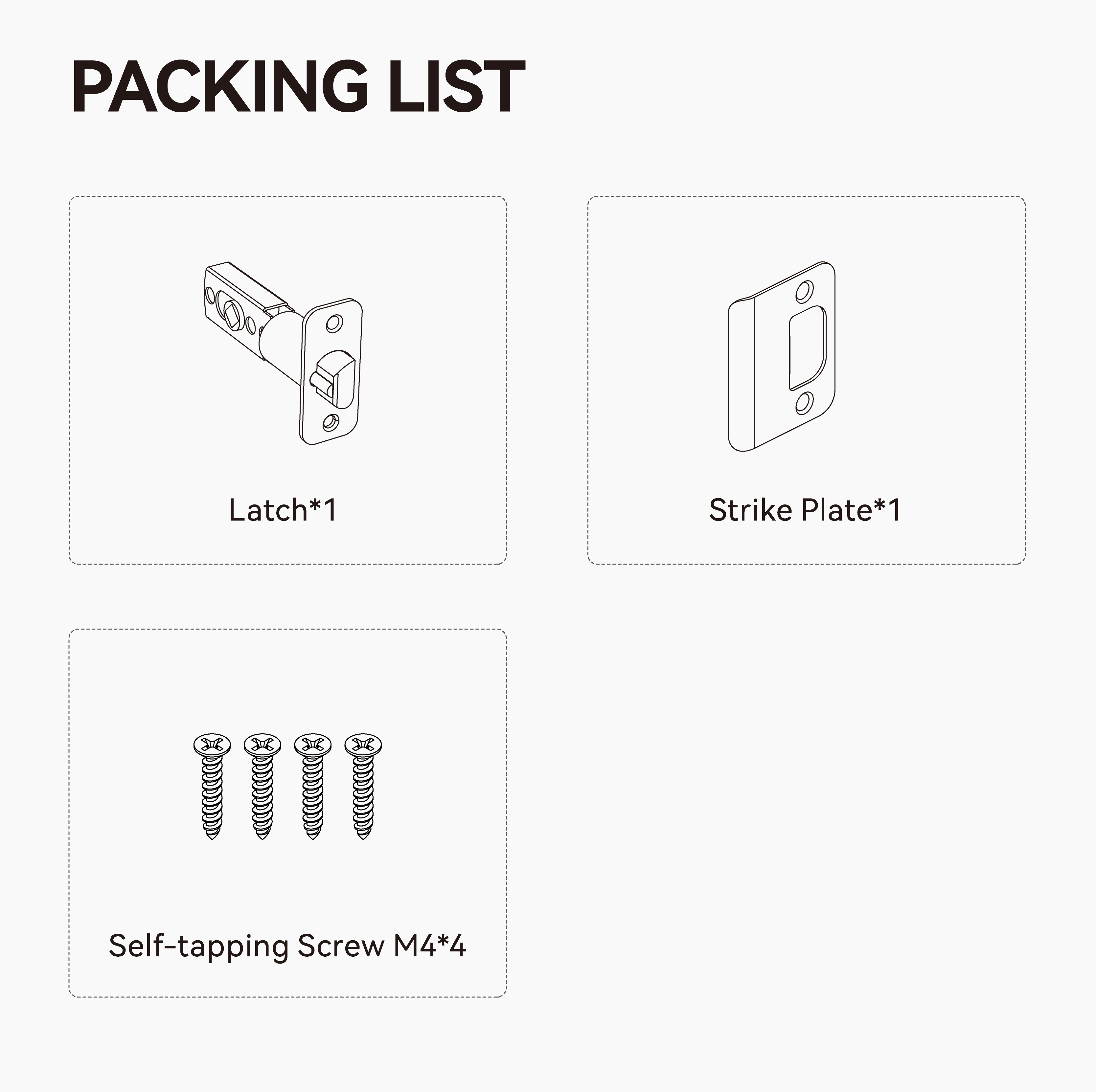 Latch Lock Case, Suitable for All YEEUU Smart Handle and Knob Locks | YEEUU LOCK