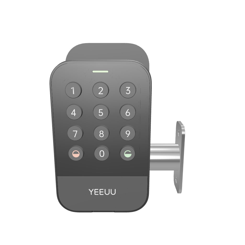 YEEUU W1 Smart Deadbolt, App-enabled, with Fingerprint, NFC, and Passcode, ANSI Cylinder Inside.