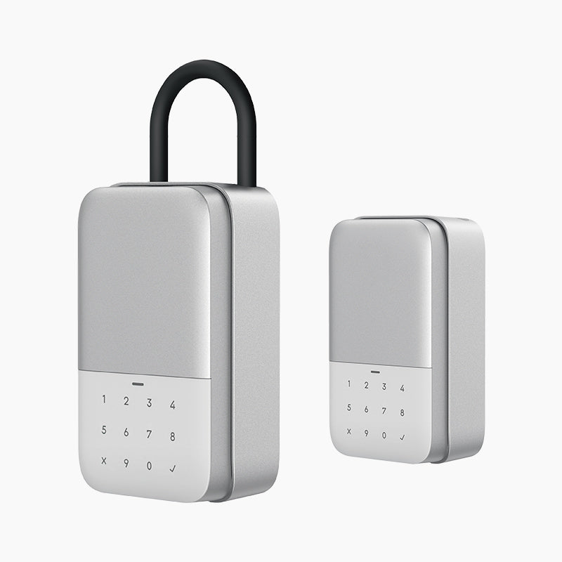 YEEUU K2 Smart Lockbox, App-enabled, with Fingerprint and Passcode. Wall-Mounted&amp;Portable Both Supported with Optional Shackle.