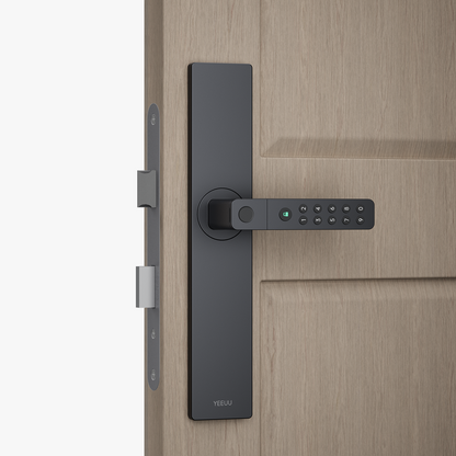 YEEUU B2P3 Smart Mortise Lock, Adapted Various Lock Cases, App-enabled, with Fingerprint, NFC, and Passcode. ANSI Cylinder Inside. (Coming in April)