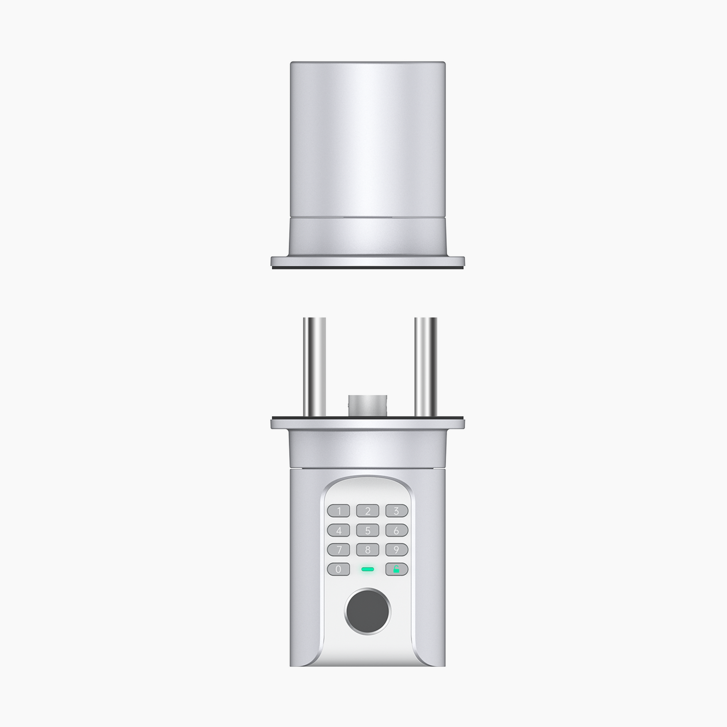 YEEUU C1L Smart Waterproof Knob, App-enabled, with Fingerprint, NFC, and Passcode. Cylinder Inside.