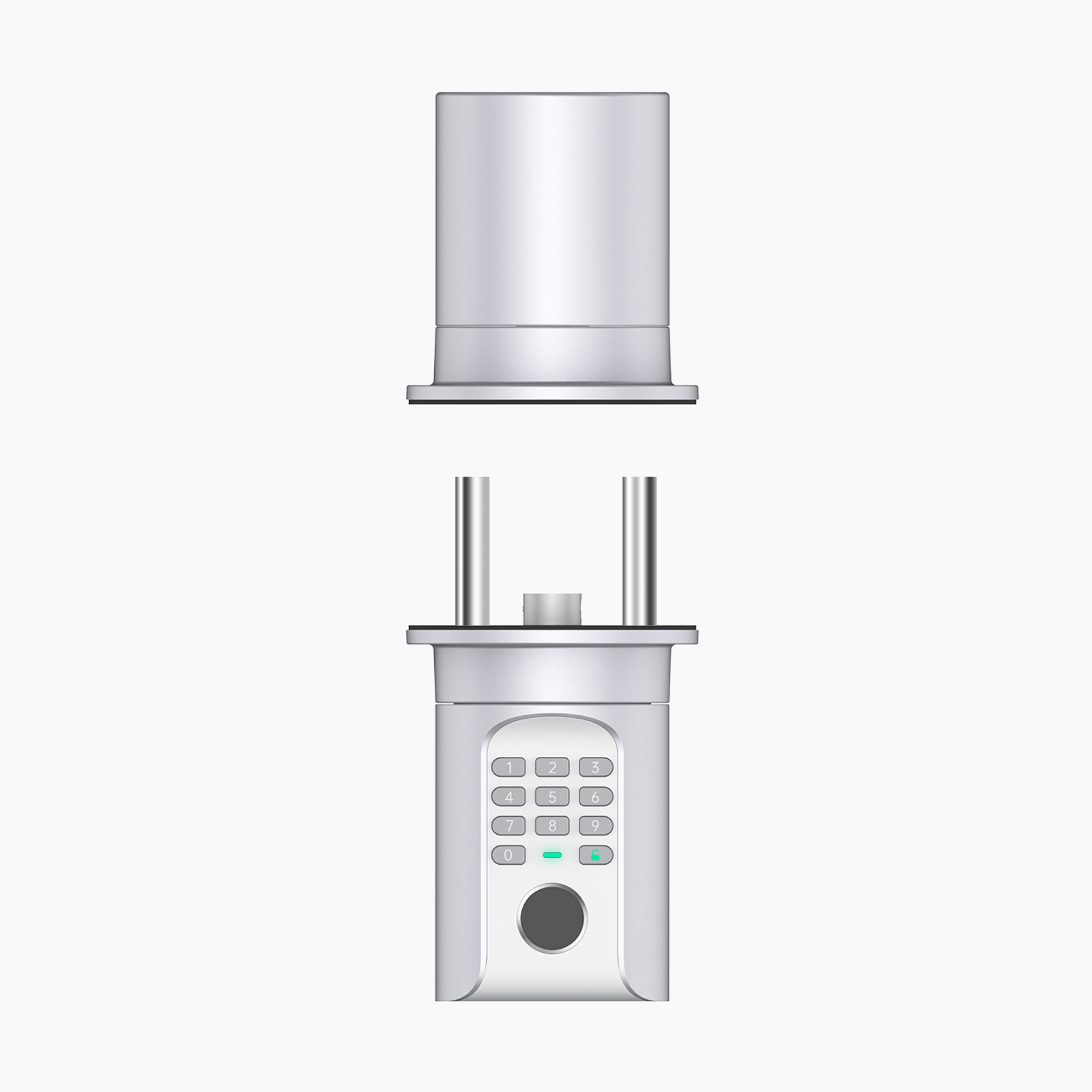 YEEUU C1L Smart Waterproof Knob, App-enabled, with Fingerprint, NFC, and Passcode. Cylinder Inside.