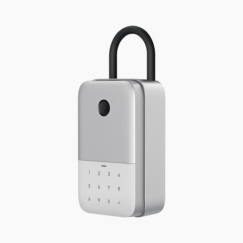 YEEUU K2 Smart Lockbox, App-enabled, with Fingerprint and Passcode. Wall-Mounted&amp;Portable Both Supported with Optional Shackle.