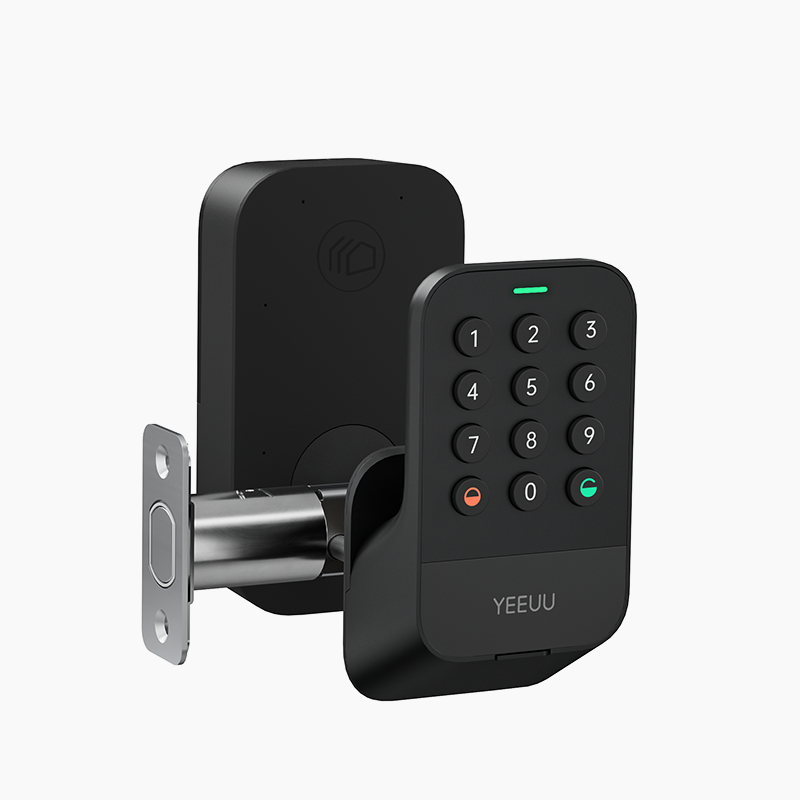 YEEUU W1 Smart Deadbolt, App-enabled, with Fingerprint, NFC, and Passcode, ANSI Cylinder Inside.